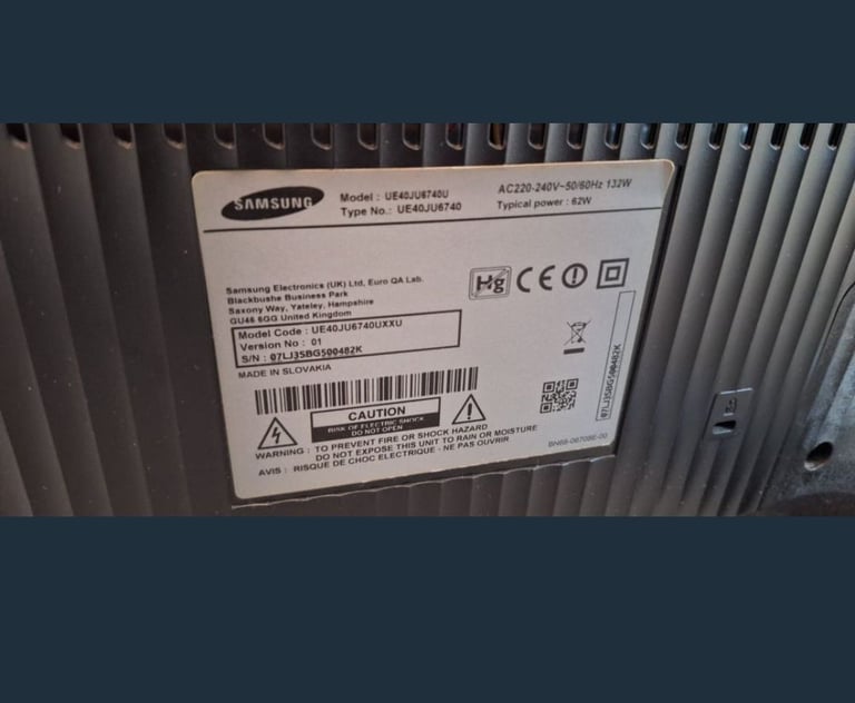 Please Read the description 40in Samsung smart curved tv
