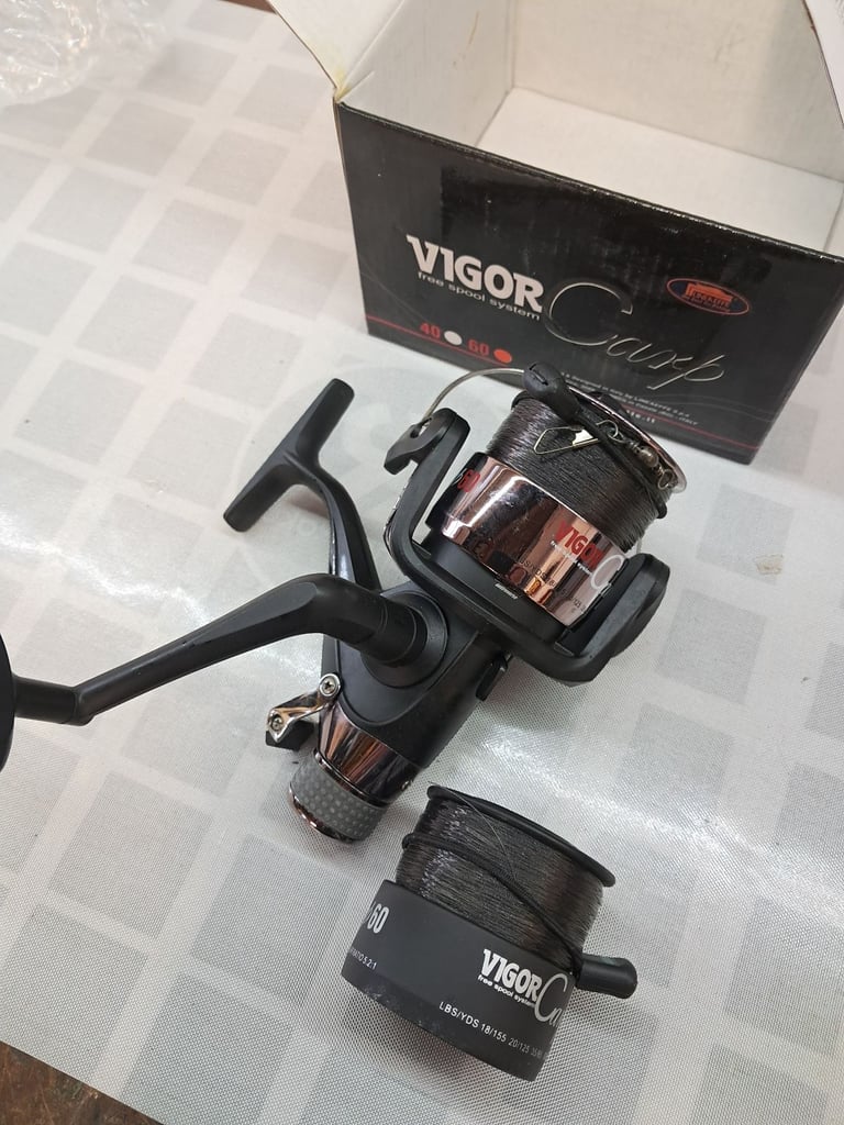 Trout and Salmon fishing reels fly 2 boxes and box of lures