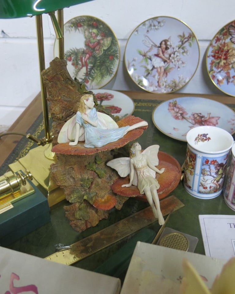 6 Jenny Oliver Flower Faerie hand crafted sculptures.£145 Limited edition 1994