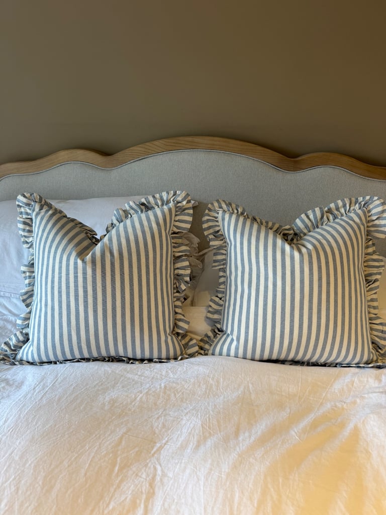 image for Striped frill cushions