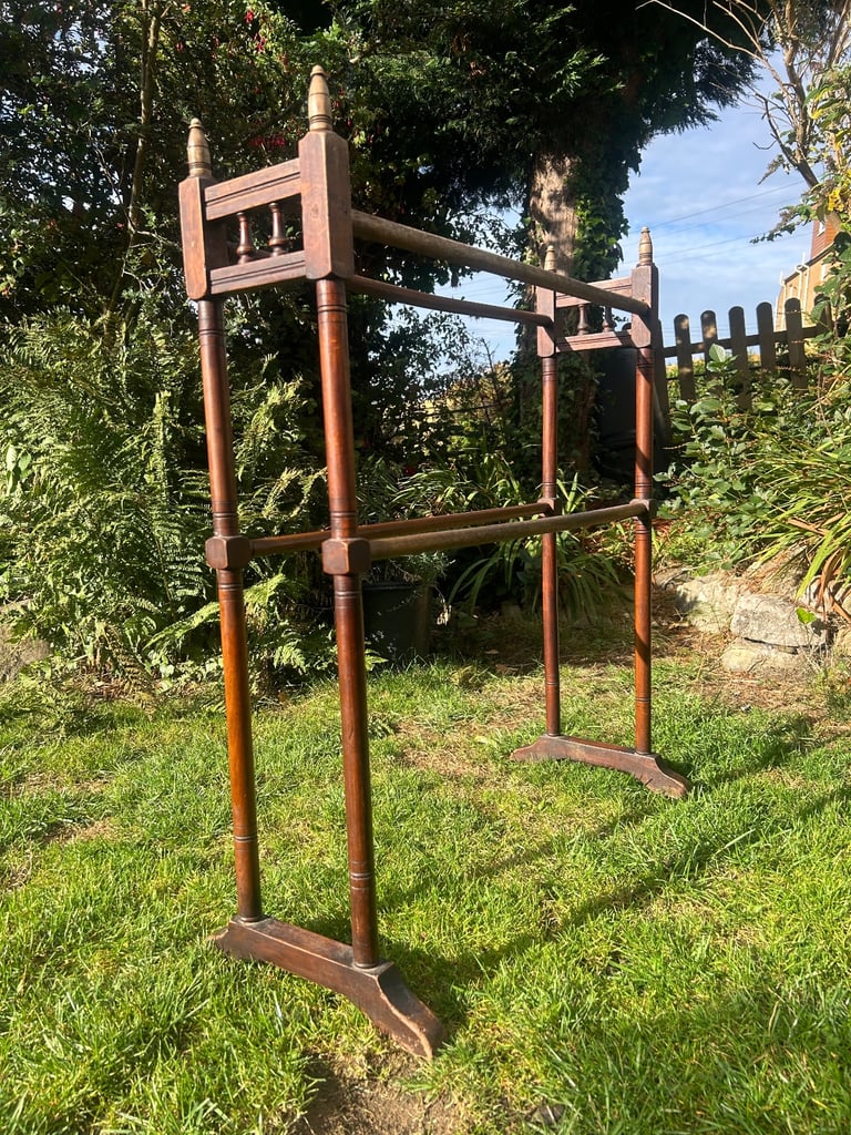 image for Antique towel / cloths rail 