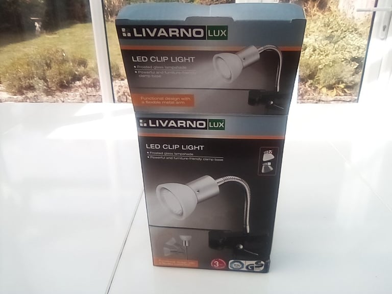 image for Flexible light, clips onto office desk or work bench.