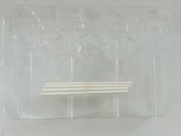 Christmas chocolate lolly molds