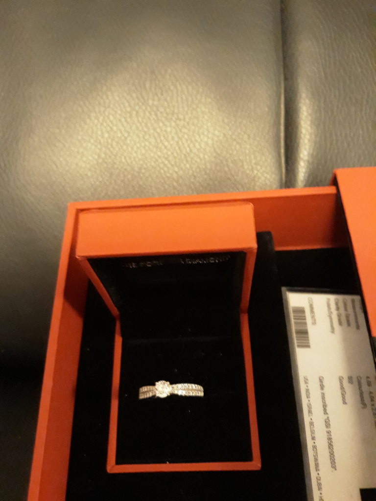 diamond ring platinum 75.