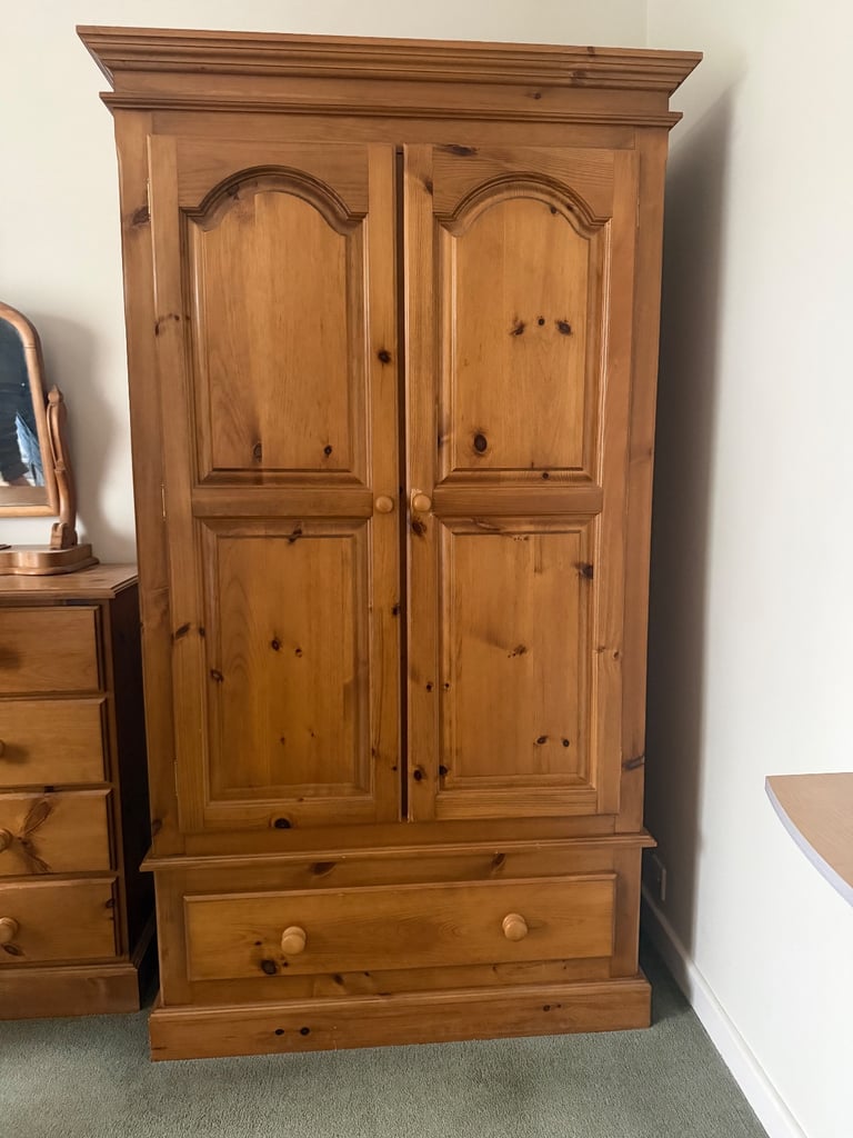 Wooden wardrobe
