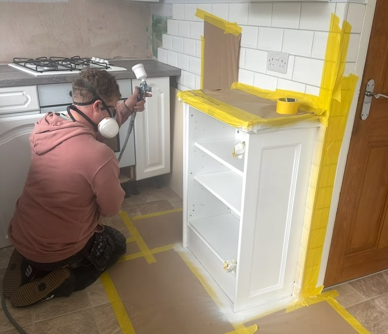 Kitchen spraying & painting 