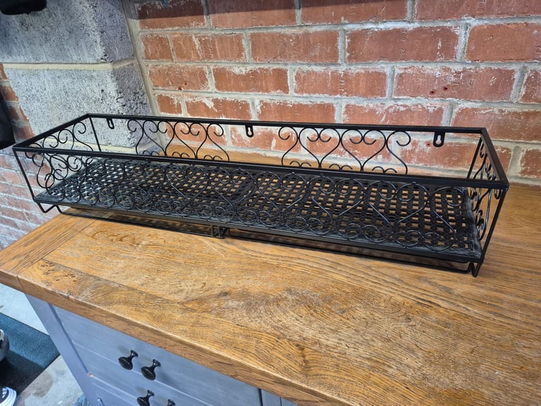 image for FREE - Metal drinks shelf with glass hanging