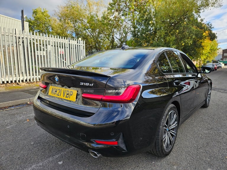 2021 21 BMW 3 SERIES 318D DIESEL Sport Black Damaged Repaired CAT N