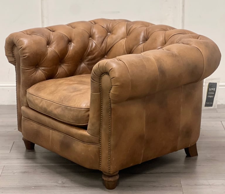 Alexander & James Abraham Leather Chesterfield Armchair