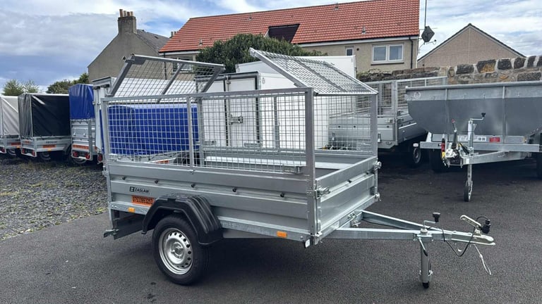Brand new Zaslaw 205SU 7ft x 4ft single axle tipping trailer with 60cm mesh