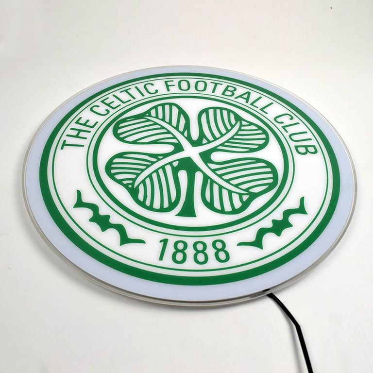 Celtic Football Club Sign LED Light Up Panel | Football | Celtic | Light Up Panel | Signage