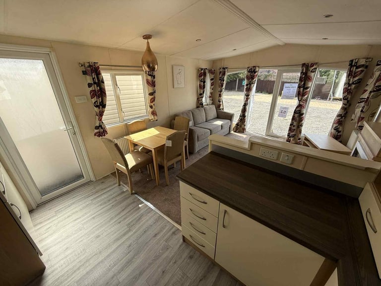 3 Bed Static Caravan 37x12 – DG, CH, Front Patio Doors – Off Site, Self Build