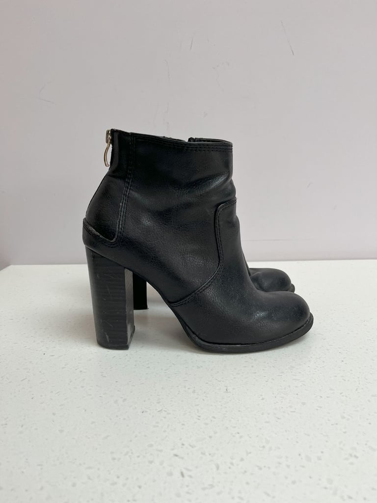 M&S Black Leather Boots