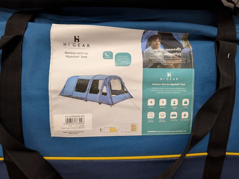 Brand New Hi Gear AIR 4 man tent