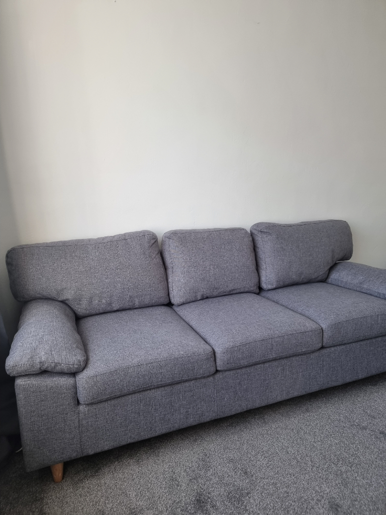 Grey Fabric 3 seater sofa