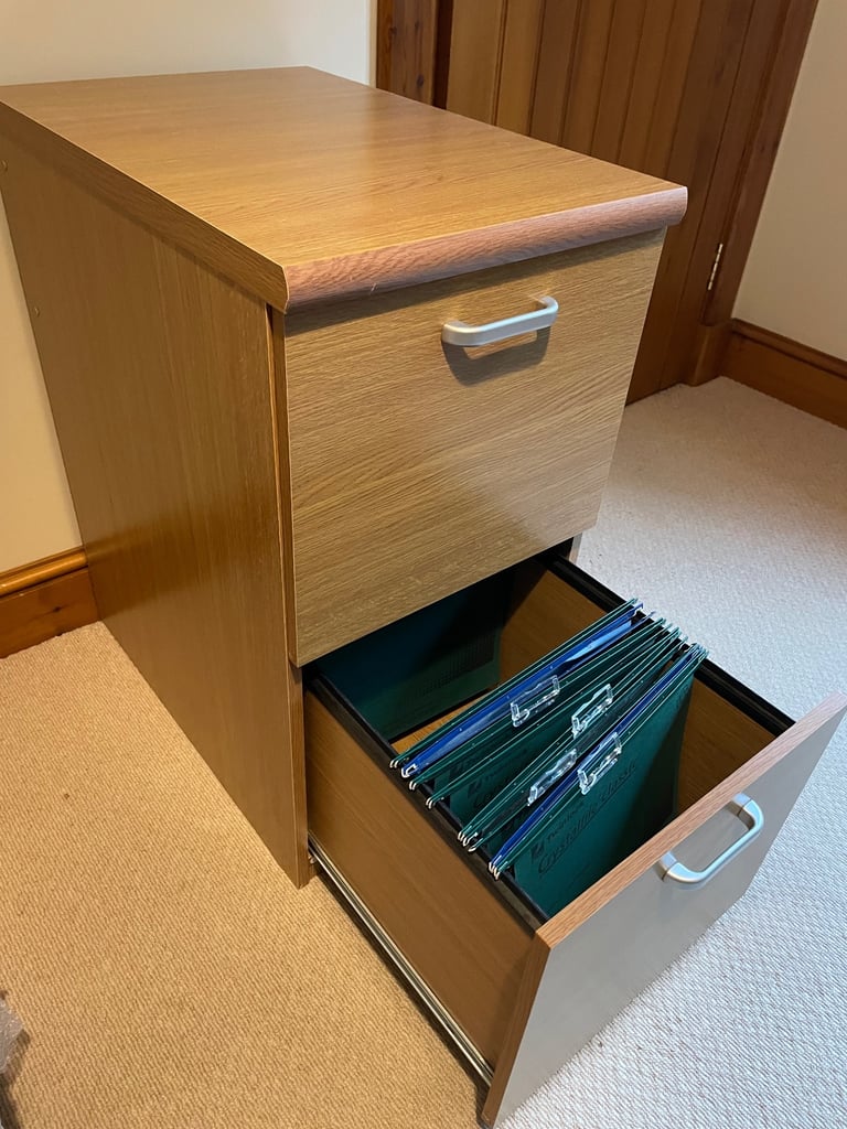 image for Filing cabinet - 2 drawers with suspension files