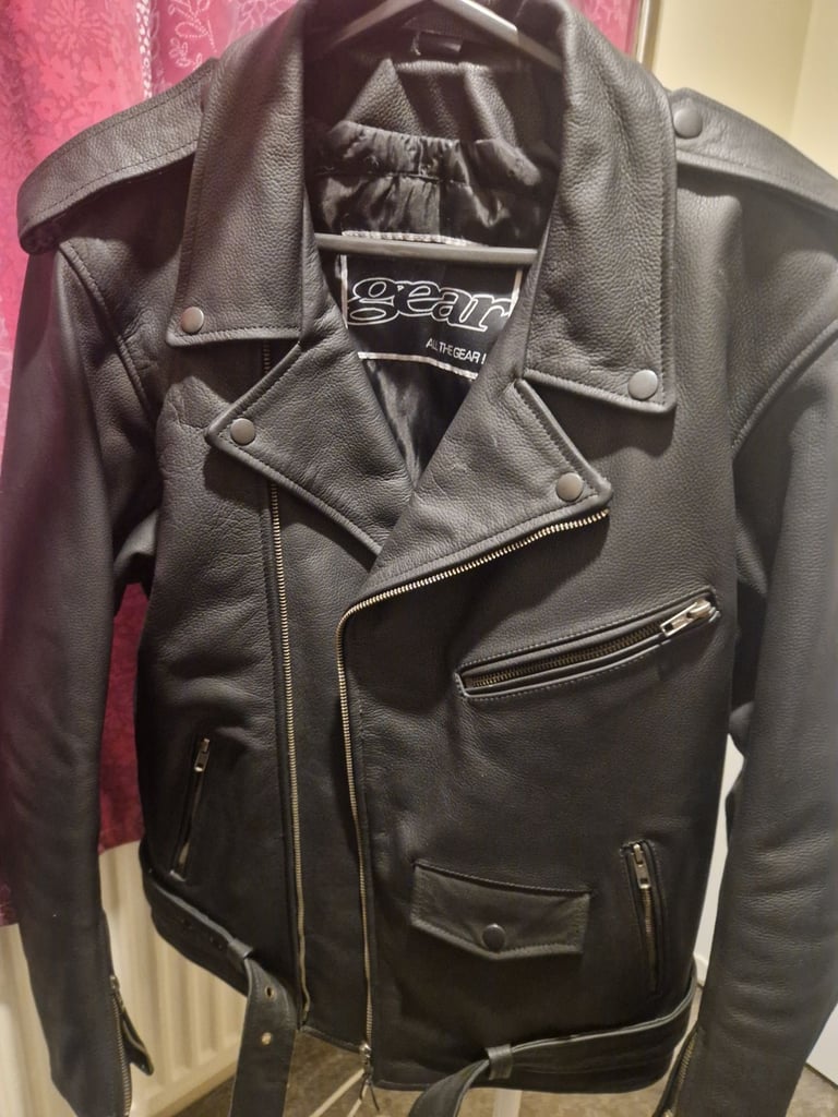 Motor bike Leather jacket 44 inch 