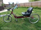 Three wheeler trike for suitable for less abled people 