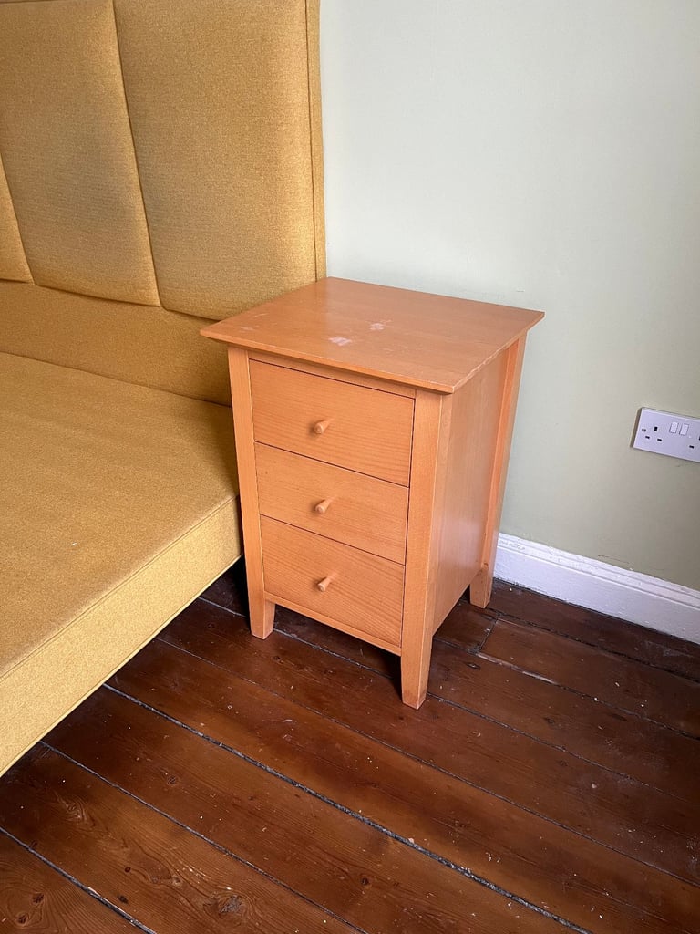 FREE Solid Wood Bedside Table with Drawers