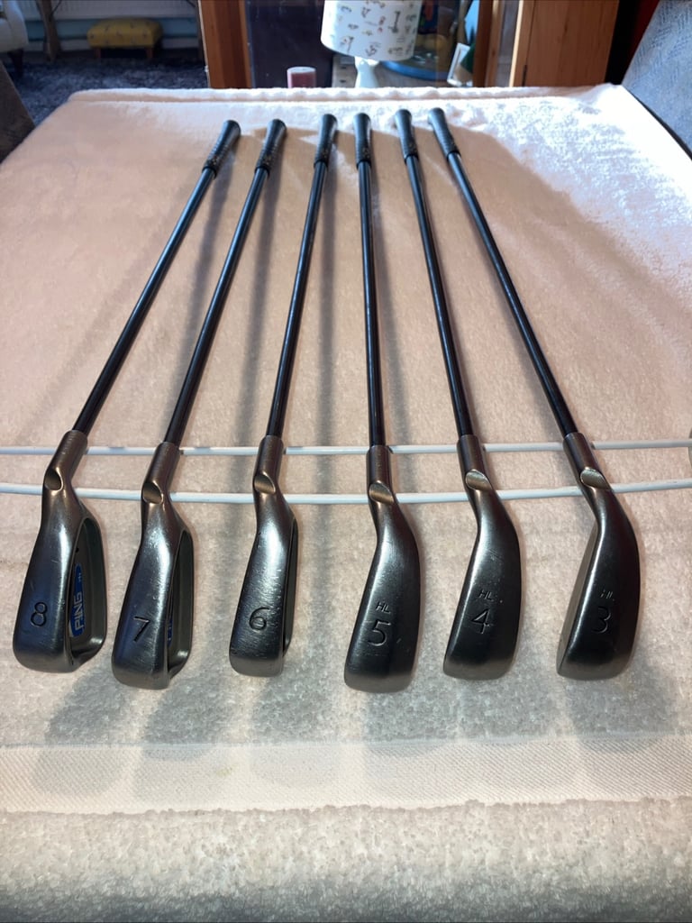 Ping G2 Iron Set Black Dot 3h4h5h 6-7-8 Iron Reg TFC100 Graphite Shaft RH 