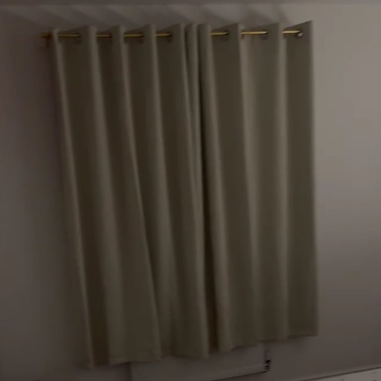 image for 2x set curtains/3x poles 
