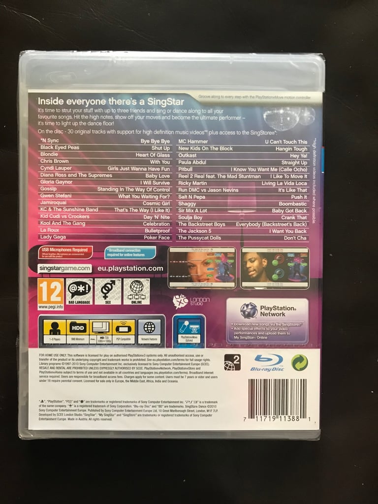 Sony PlayStation 3 Game (singstar) + Dance  PS3 Brand New Sealed Dancing Singing