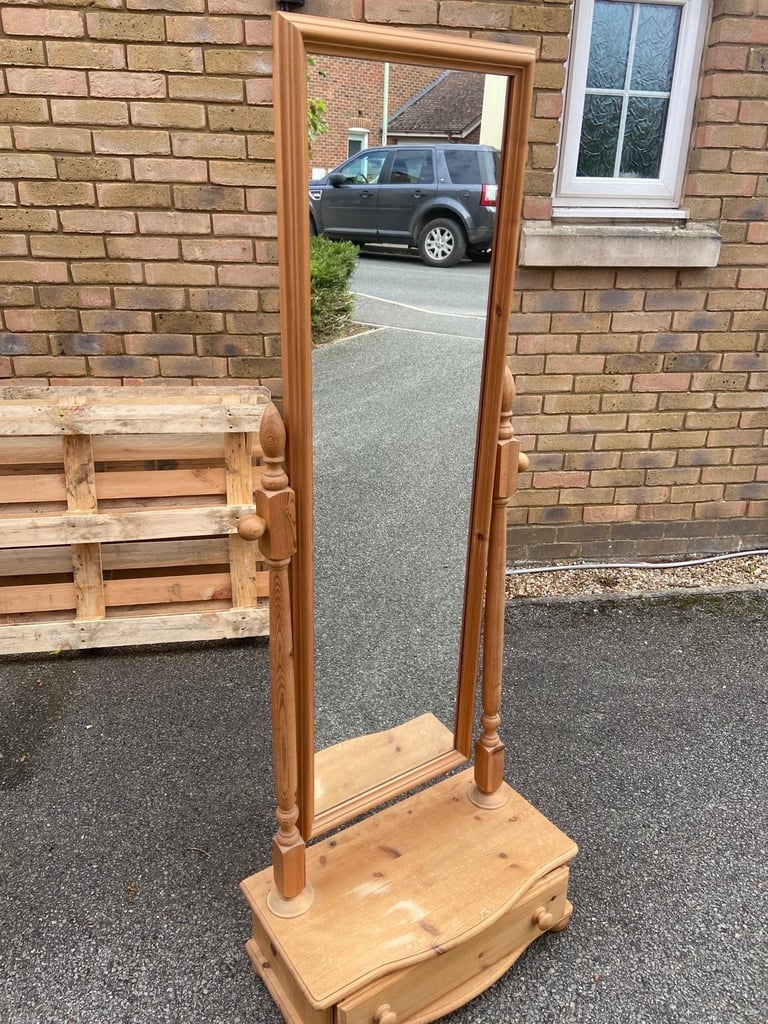 image for Pine Free standing Mirror