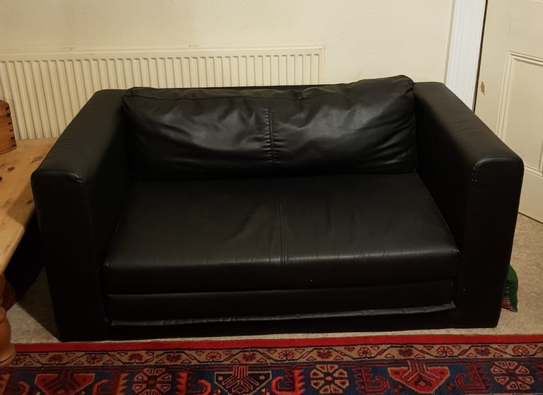 Faux leather ikea sofa bed