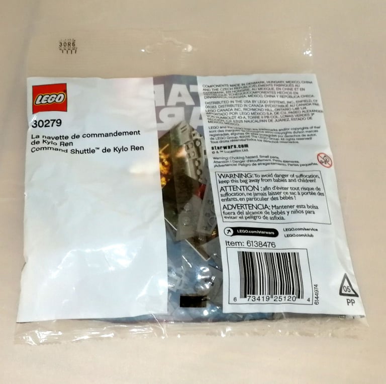 Lego Star Wars 30279 Kylo Ren's Command Shuttle Polybag New And Sealed