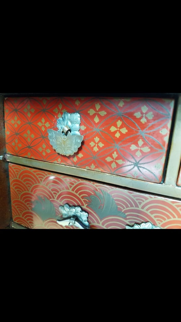 Antique Japanese Makie Lacquer Box C1880 MEIJI PERIOD