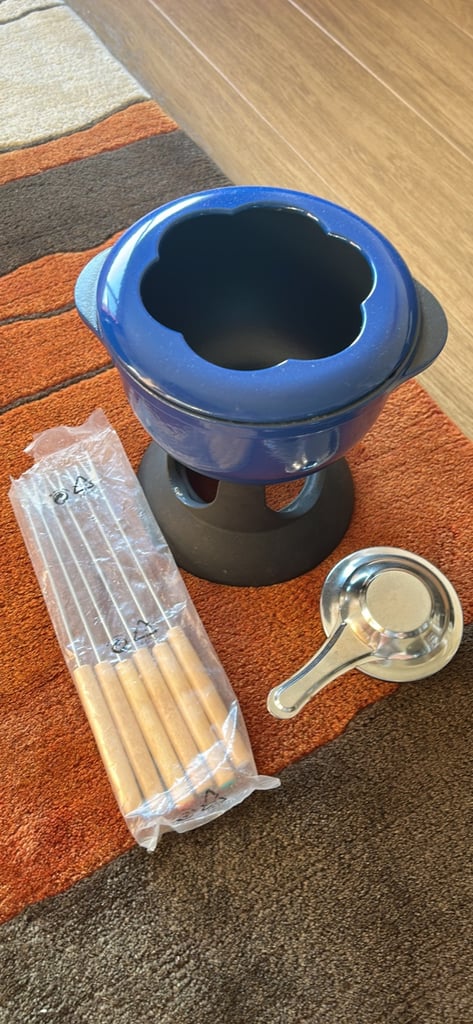 image for Unused cast iron fondue set 