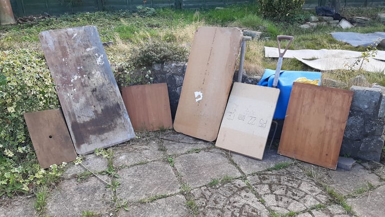 Pieces of wood / wooden boards mdf, 4 x2, clipboard etc