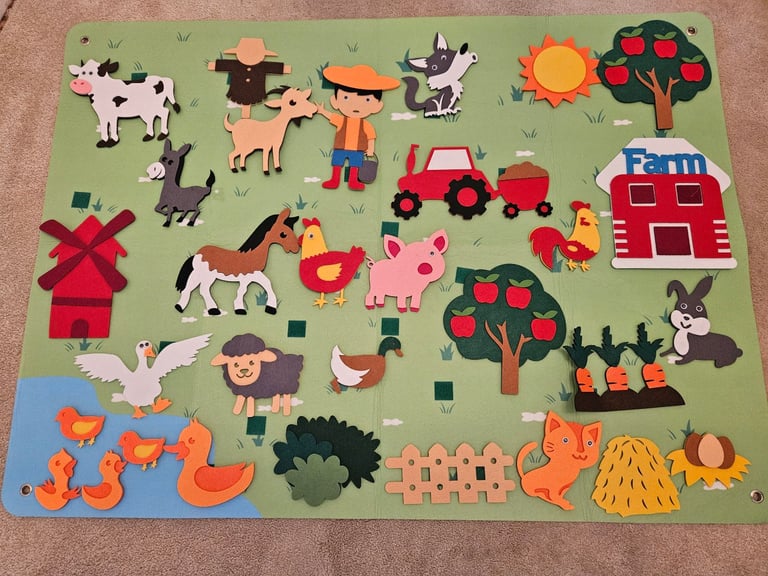 Stick on farm characters 