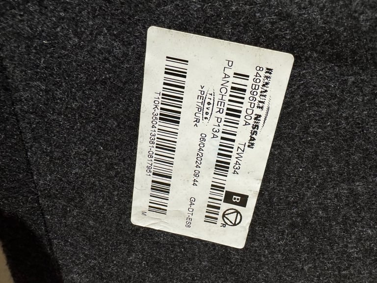 image for Genuine Nissan Juke (F16) Board Luggage Floor Cover