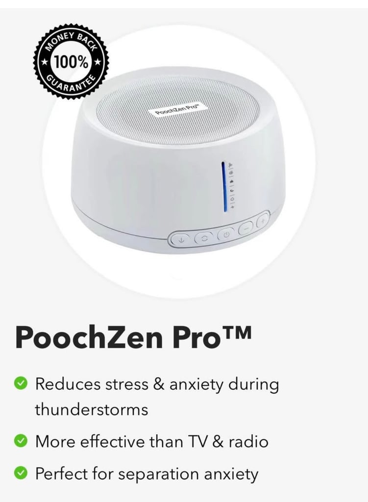PoochZenPro - helps dogs with fireworks and loud noises