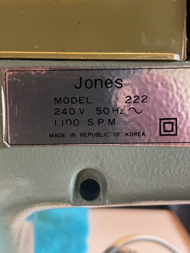 Jones Electric Sewing Machine - Model 222
