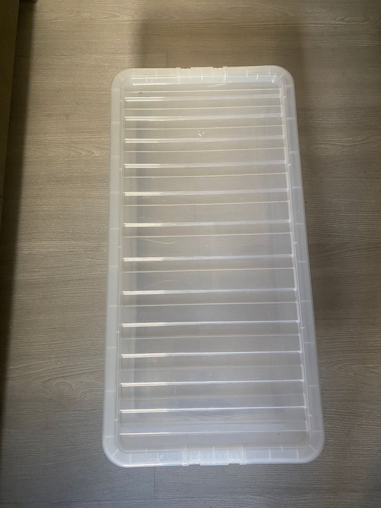 Wham Clear Underbed Storage Box with Lid – £5