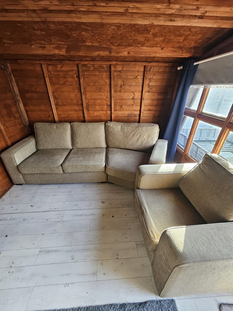 Sofa with sofa bed chair 