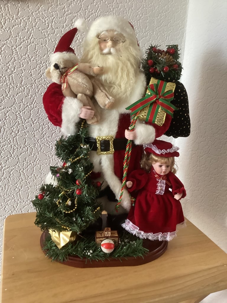 image for Santa and little Girl