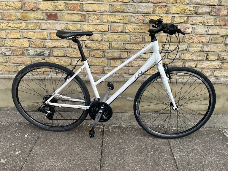 image for LIV ALIGHT 3 Hybrid Lightweight Ladies bike in white Pearl colour