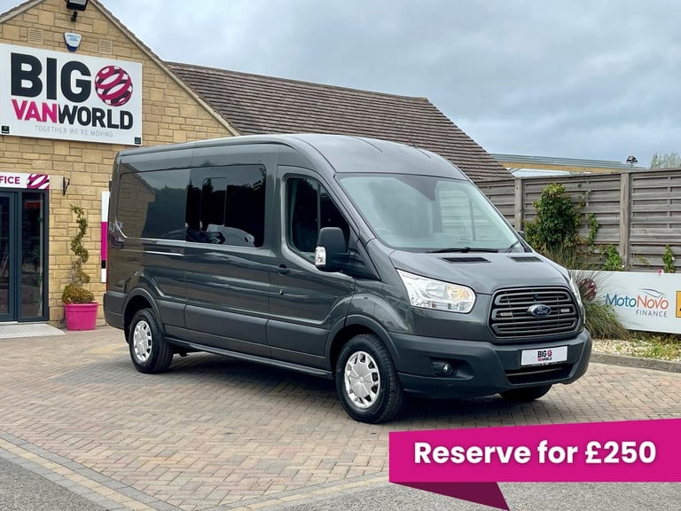 image for Ford Transit 350 TDCI 130 L3H2 TREND ECOBLUE DOUBLE CAB 6 SEAT CREW VAN LWB