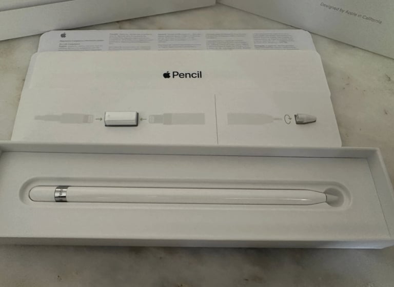 Genuine Apple Pencil 1st Generation - iPad Stylus - Box&Accessories - Authentic