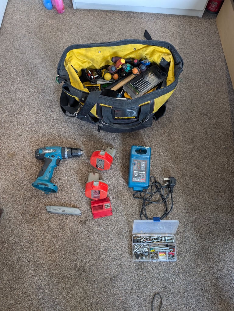 image for Tool kit + bag and Makita Drill