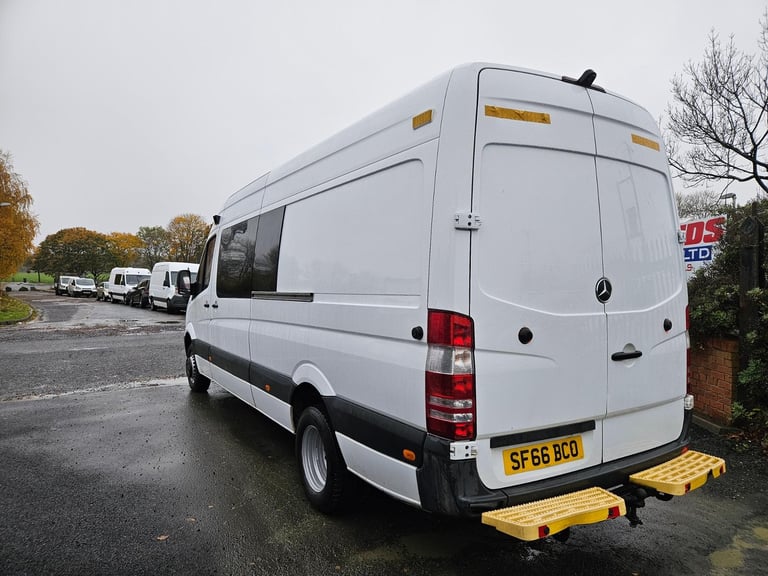 2016 ON 66 PLATE MERCEDES BENZ SPRINTER 516CDI LWB CREW VAN 41K ULEZ FREE ZONE