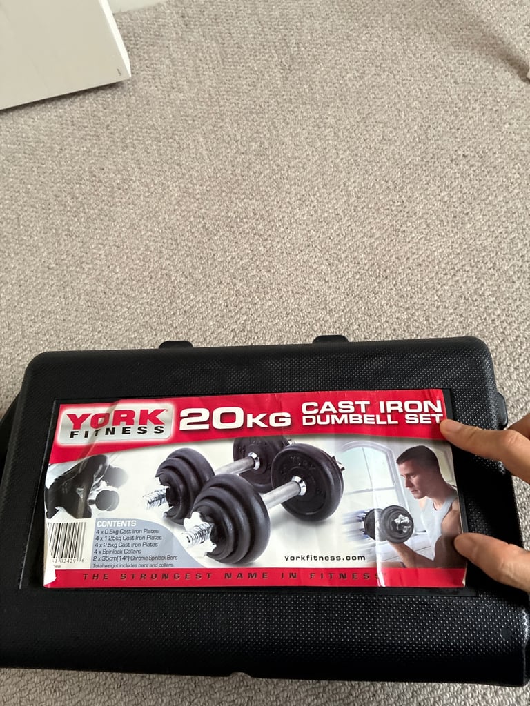 image for Cast Iron Dumbbell Set 20kg