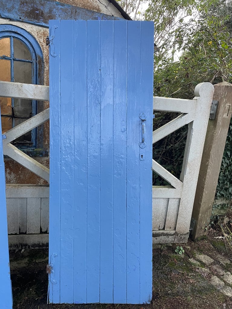 Reclaimed Doors, Painted Ledge & Brace Doors