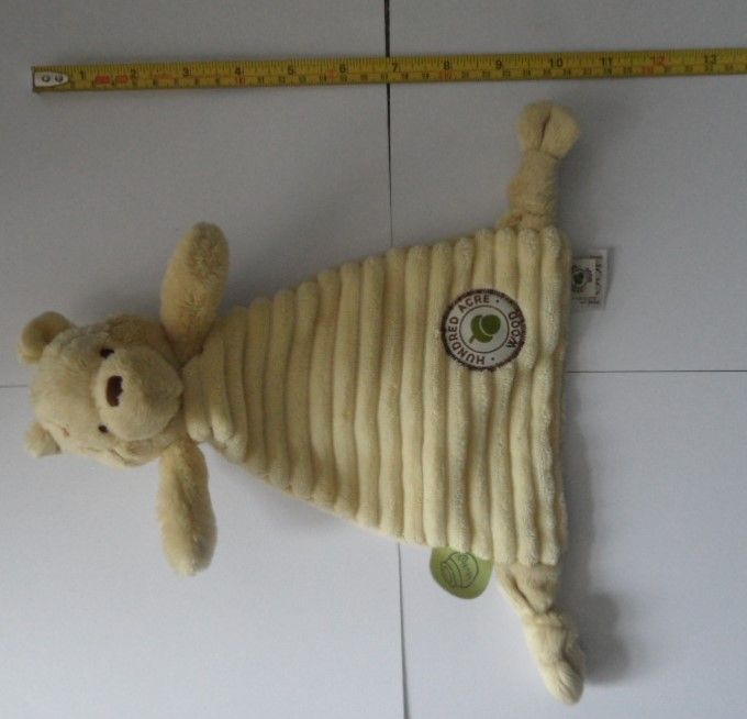 Hundred Acre Wood WINNIE-THE-POOH COMFORT BLANKET Baby Soft Toy Disney Plush Cuddly 