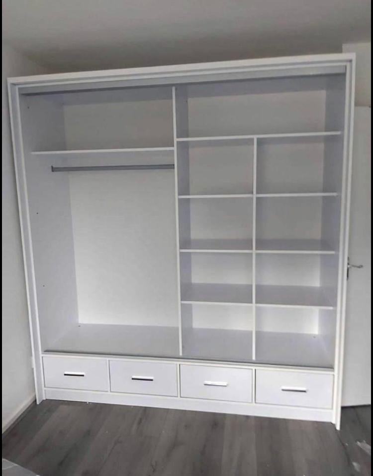 Stylish Sliding Wardrobe with Mirrors: Available in 2 or 3 Doors - Fast Delivery