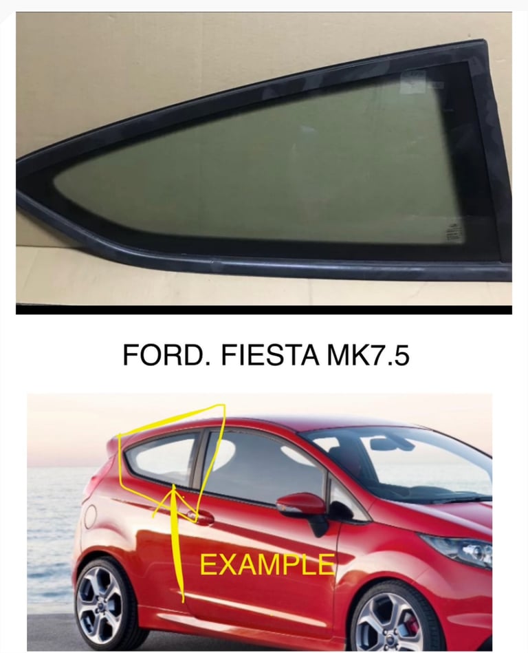 Ford Fiesta  rear window Glass   Breaking spares parts 