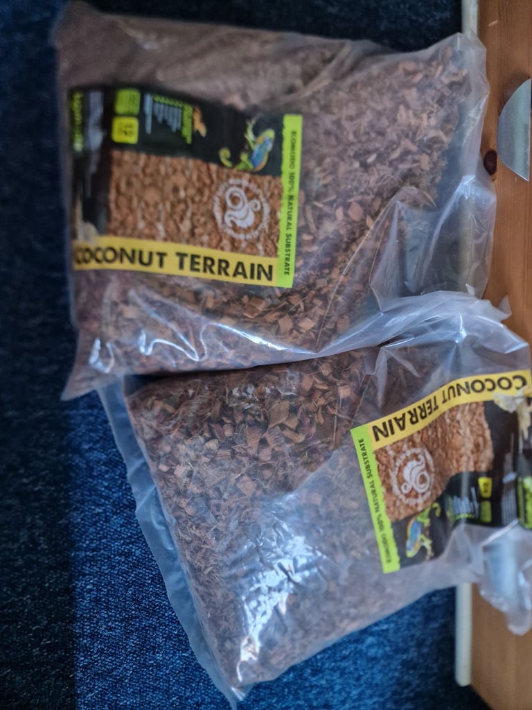 2 x Bags of Coconut Terrain Substrate – 12L Each (Unopened)